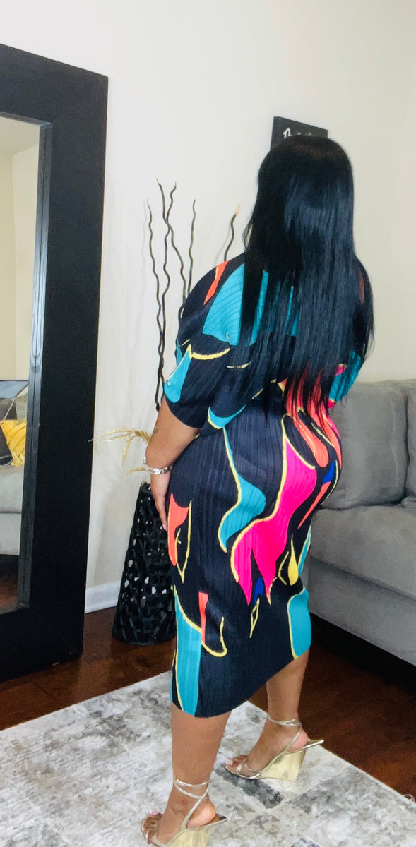 FreeStyle Dress - Black/combo – J'Couture Company