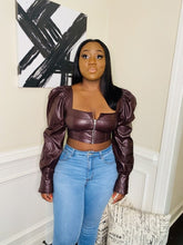 Load image into Gallery viewer, The &quot;Janet&quot; Cropped Top - Burgundy