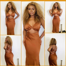 Load image into Gallery viewer, Yonce&#39; Dress - Copper Brown